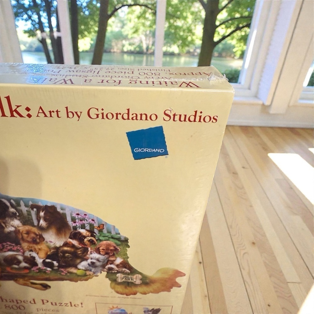 New in Sealed Box Waiting for a Walk Dog Puzzle 800 Pieces - Picture 2 of 10